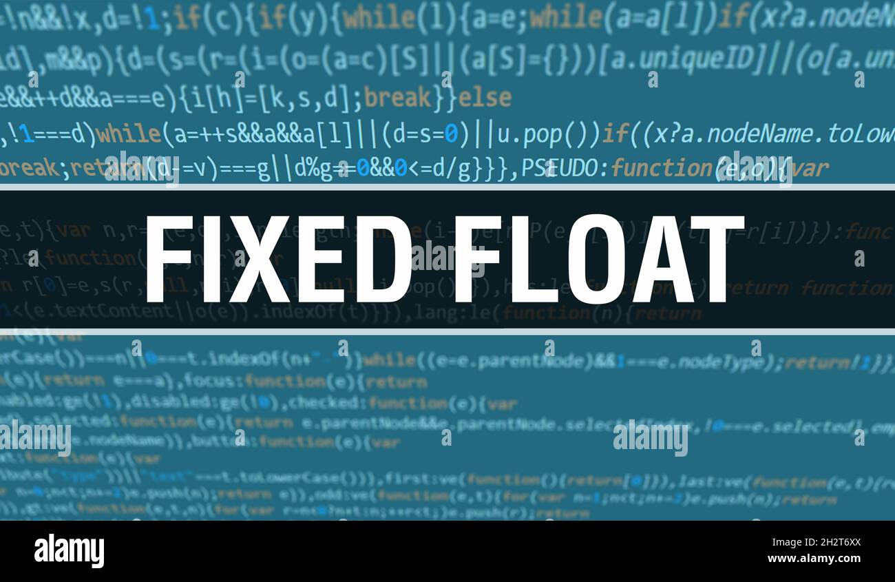 Fixed float with Digital java code text. Fixed float and Computer