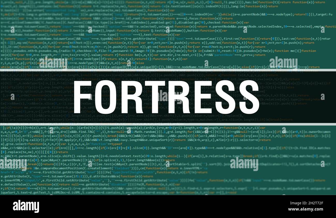 Fortress concept with Random Parts of Program Code.Fortress text