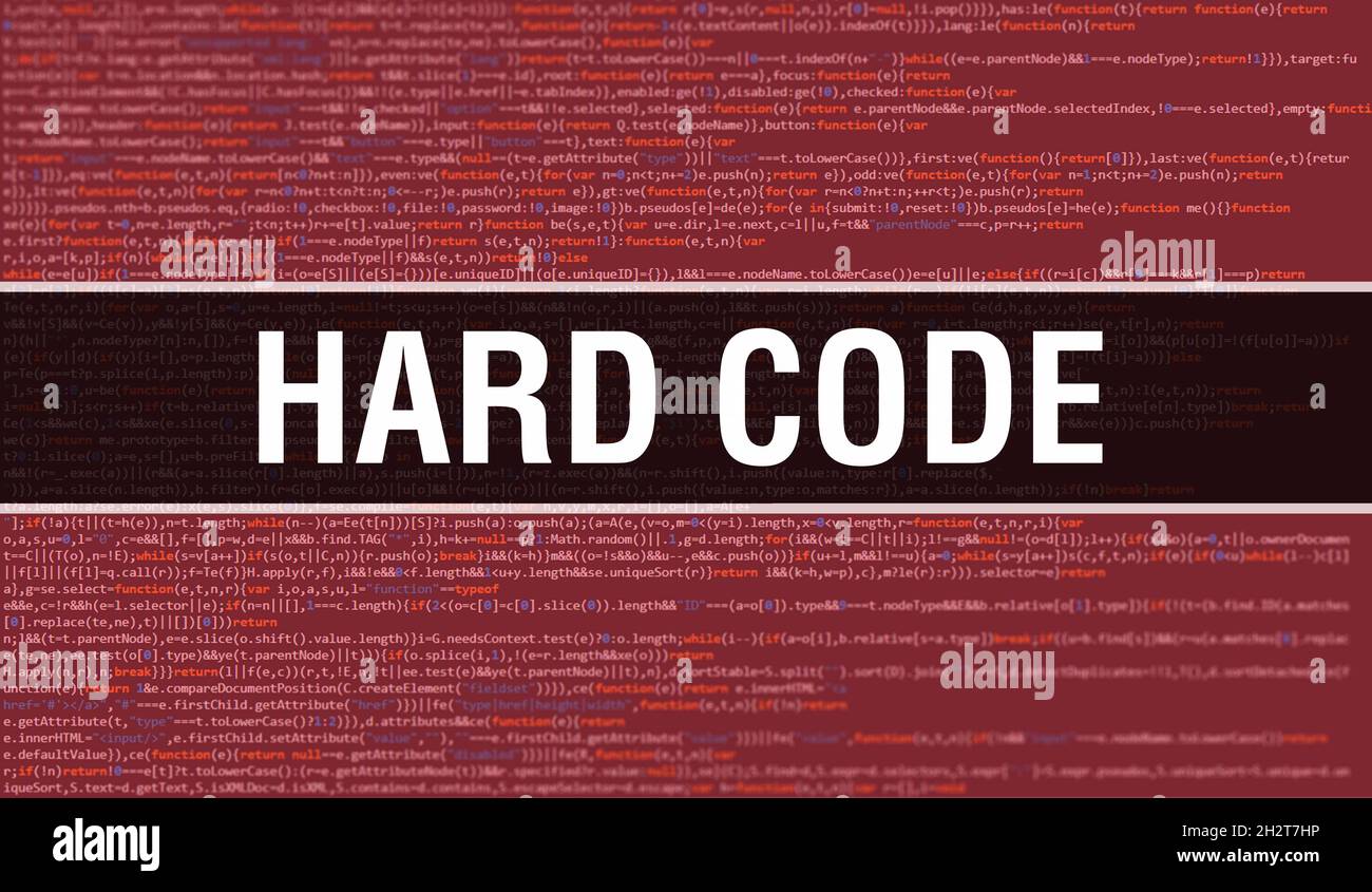 Hard code with Digital java code text. Hard code and Computer software