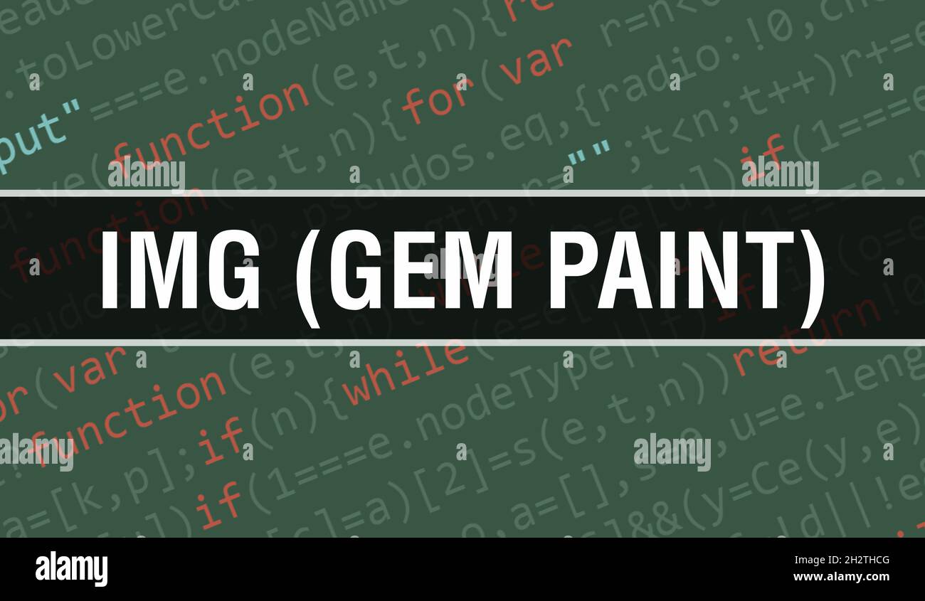 IMG (GEM Paint) concept with Random Parts of Program Code. IMG (GEM