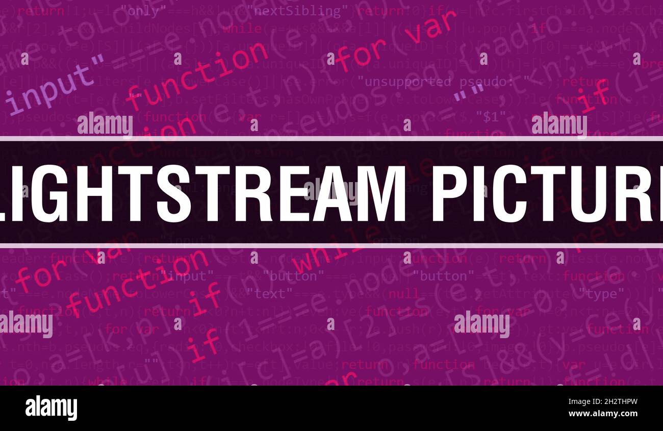 LightStream Picture with Abstract Technology Binary code Background