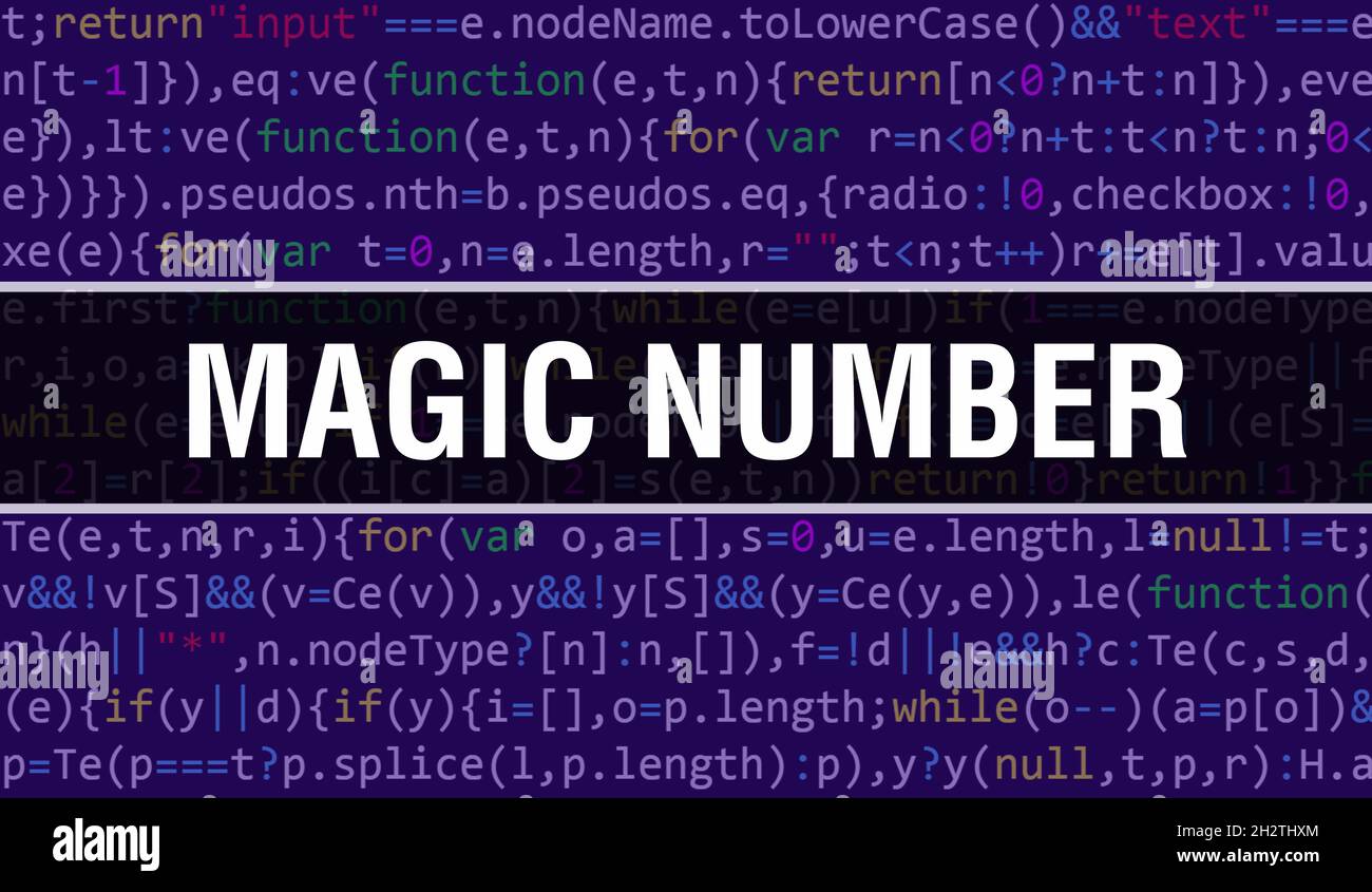 Magic number concept with Random Parts of Program Code.Magic number