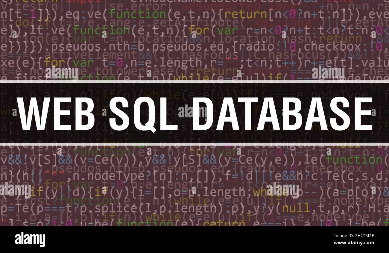  SQL Database with Abstract Technology Binary code Background