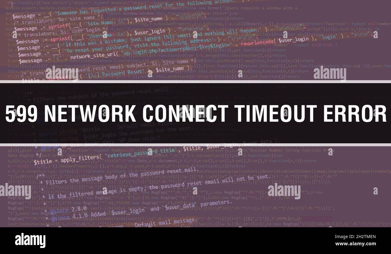 599 network connect timeout error image hires stock photography and