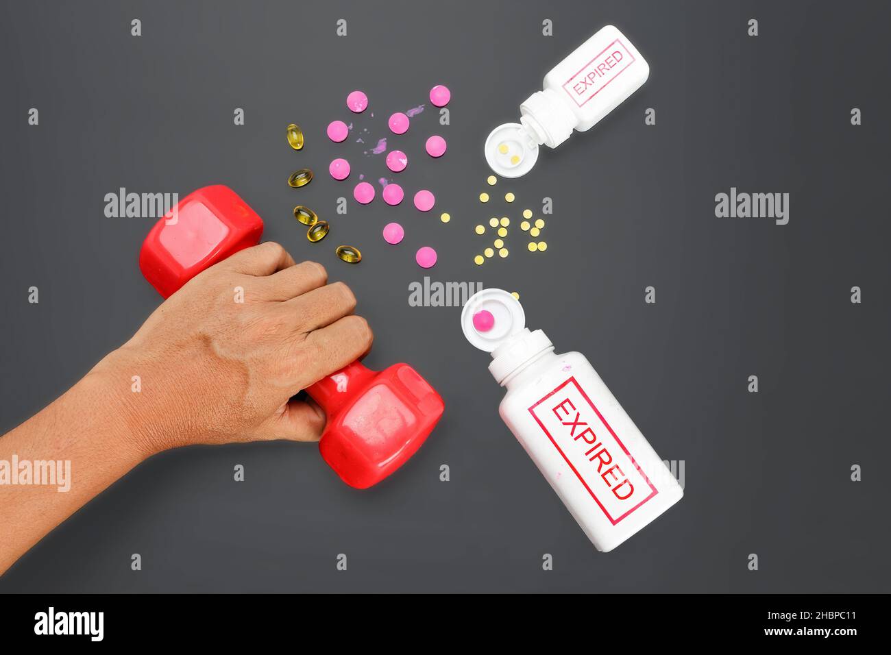 Supplement Expiration Dates Stock Photo Alamy