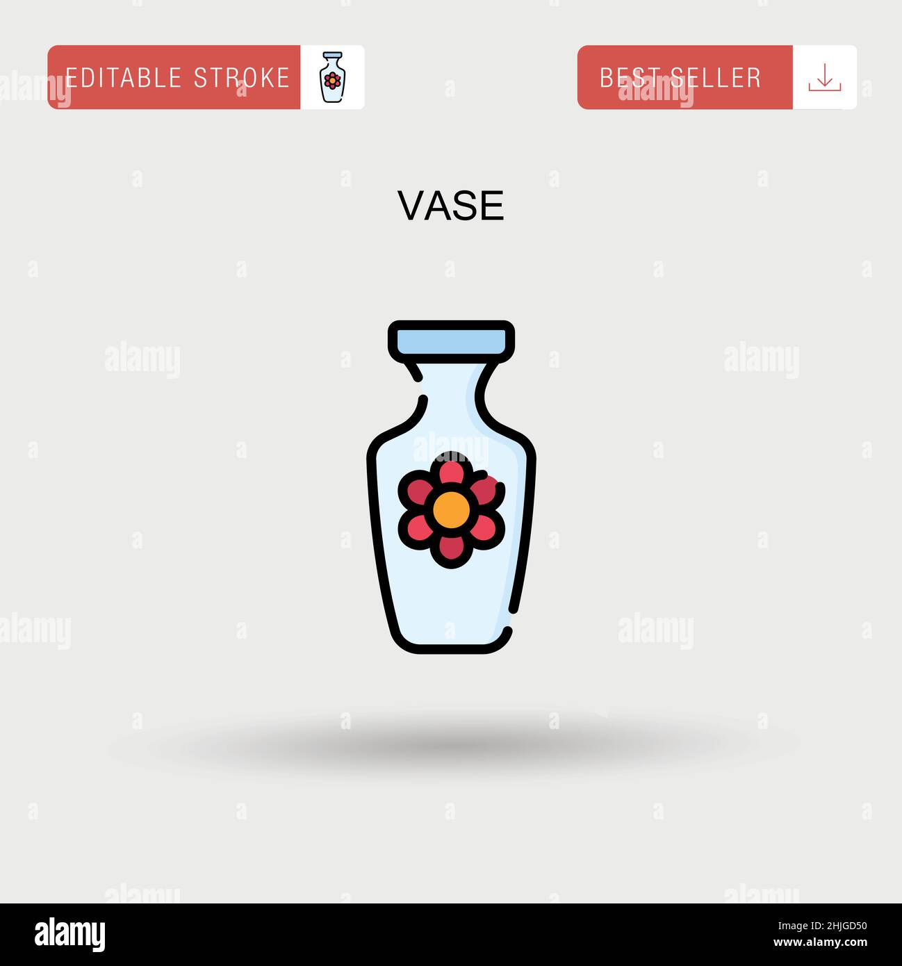 Vase Simple vector icon Stock Vector Image & Art Alamy