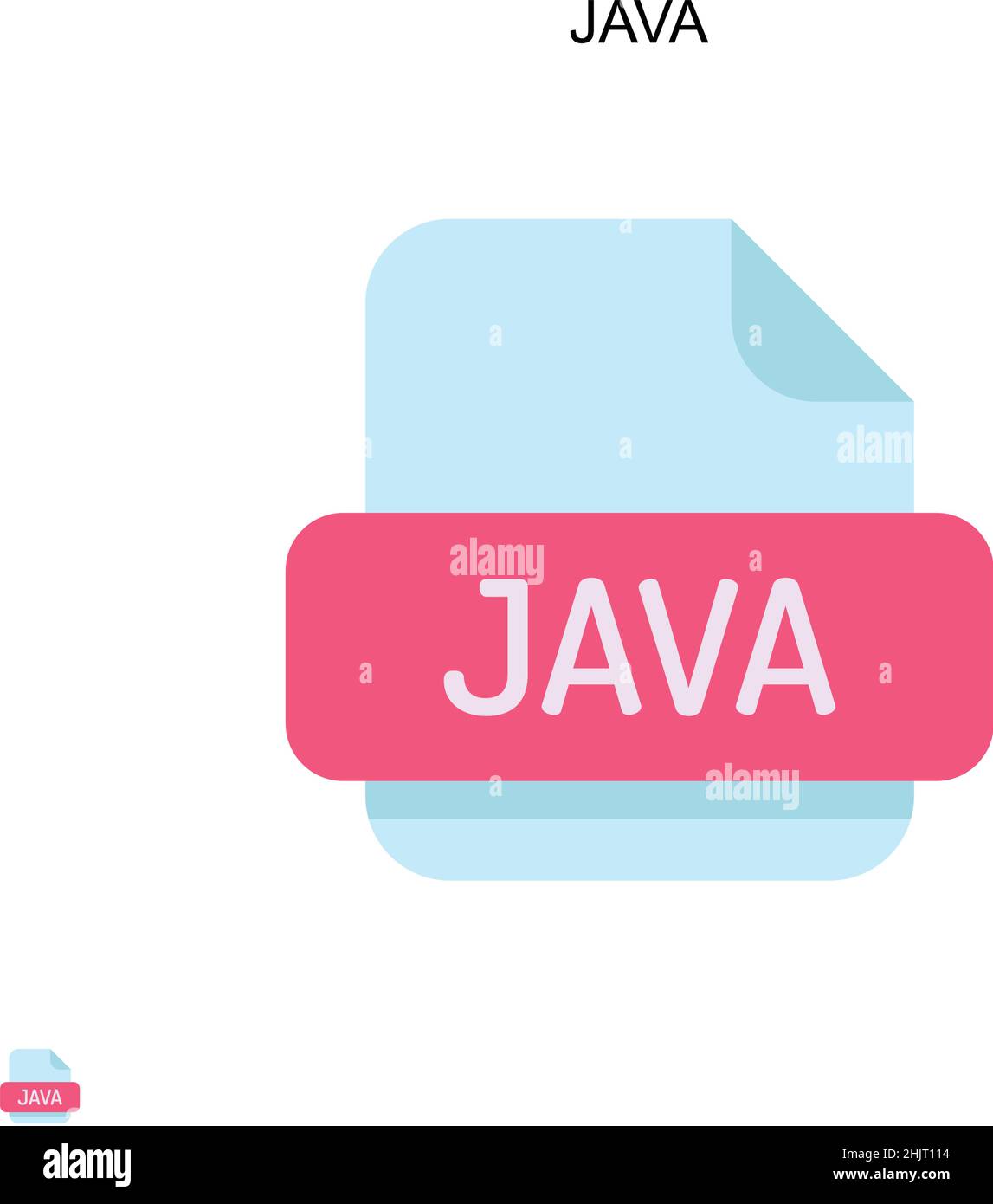 Java Simple vector icon. Illustration symbol design template for web