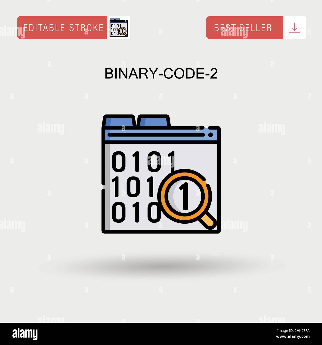 Binarycode2 Simple vector icon Stock Vector Image & Art Alamy