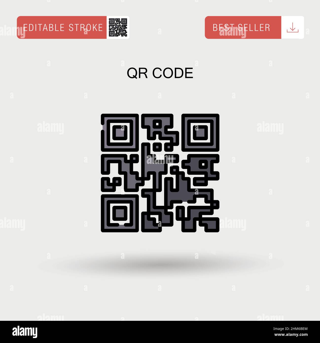 Qr code Simple vector icon Stock Vector Image & Art Alamy
