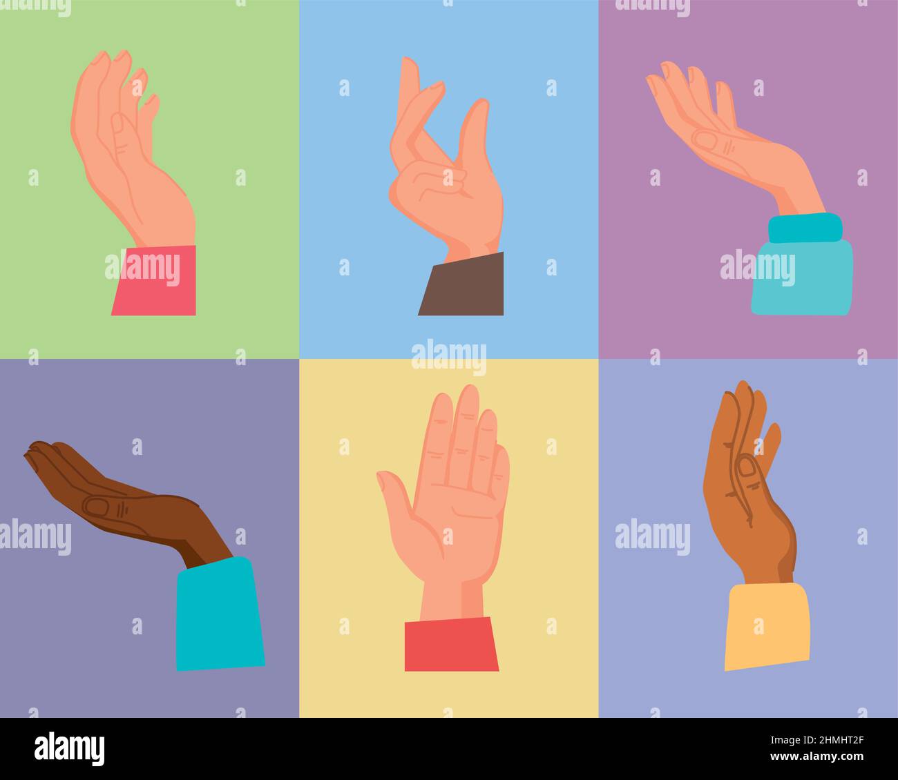 six healing hands Stock Vector Image & Art Alamy
