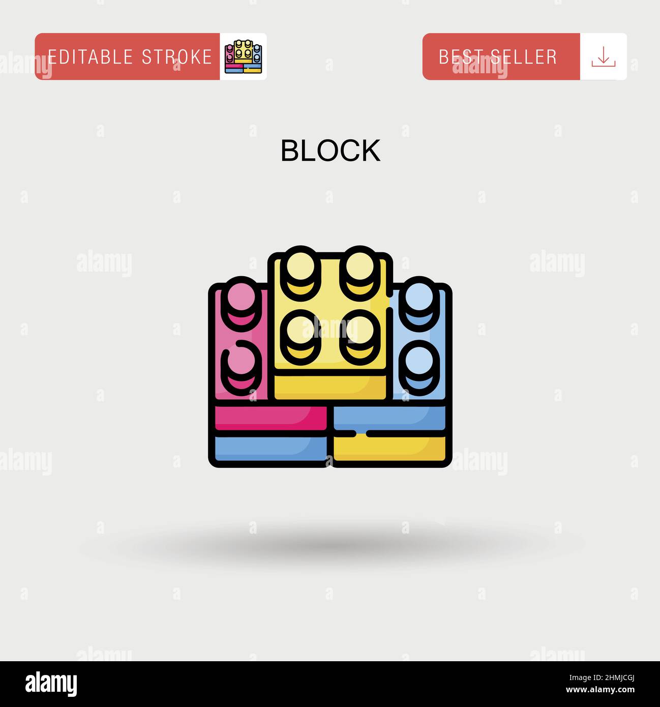 Block Simple vector icon Stock Vector Image & Art Alamy