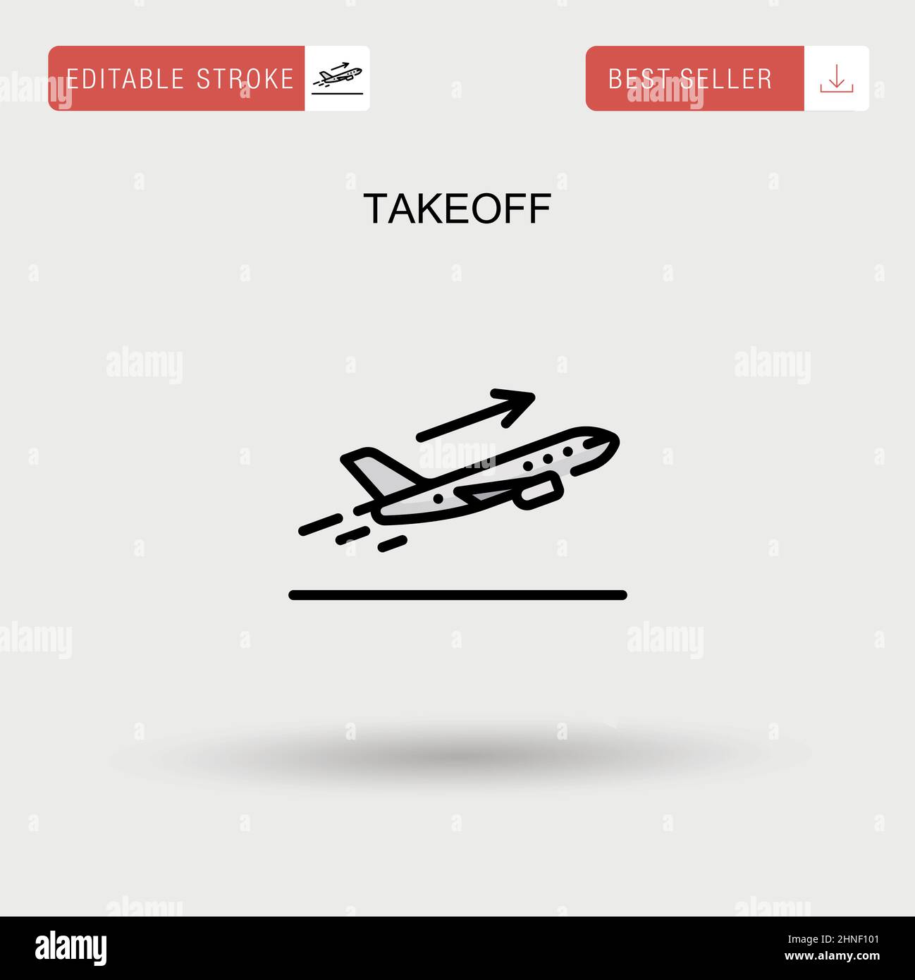Takeoff Simple vector icon Stock Vector Image & Art Alamy