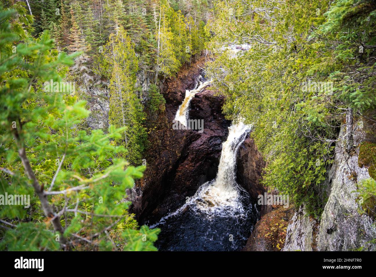 devil's kettle waterfall Stock Photo Alamy
