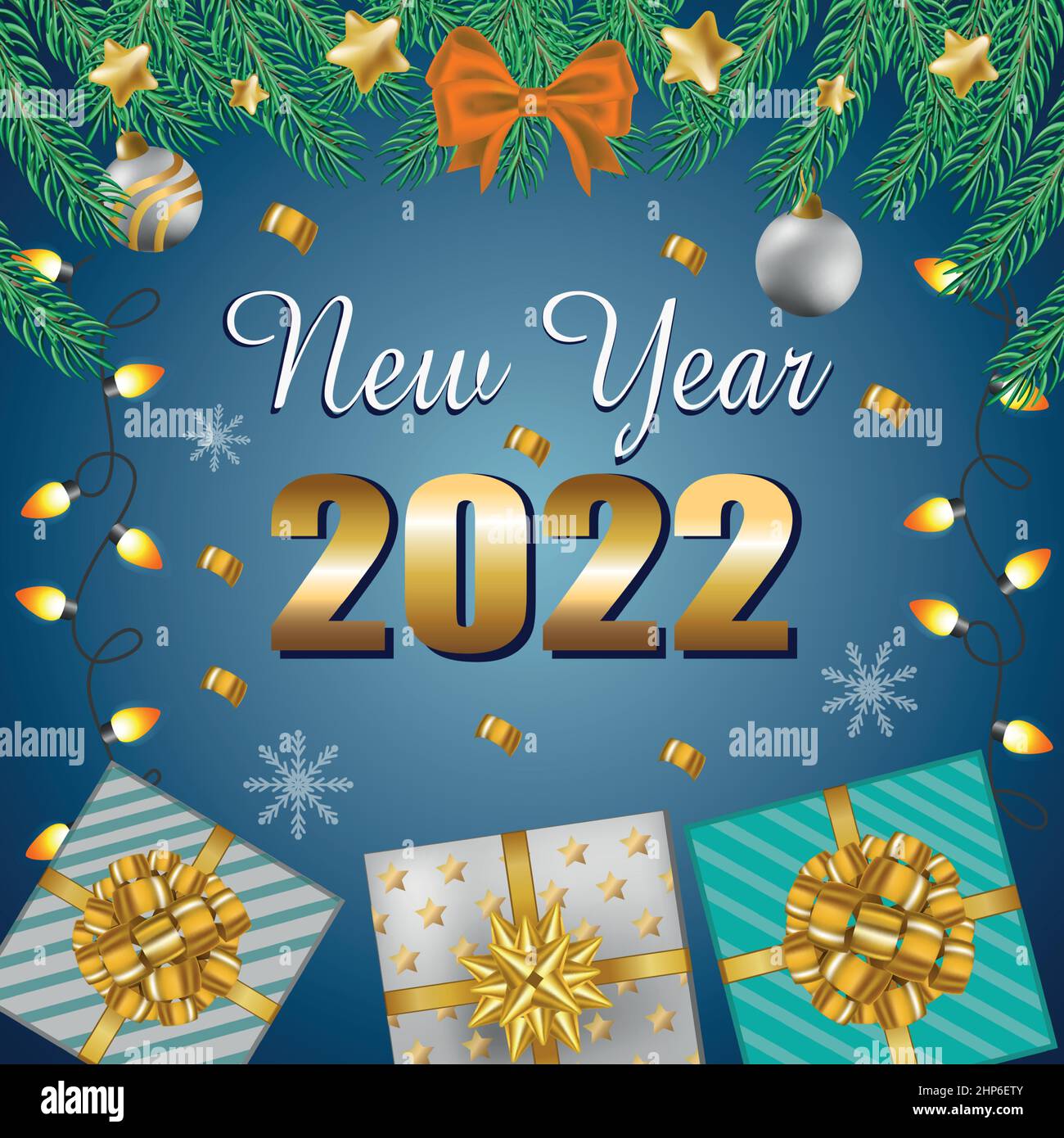 green tree festival 2023 Happy new year 2023 card Stock Vector Images Alamy