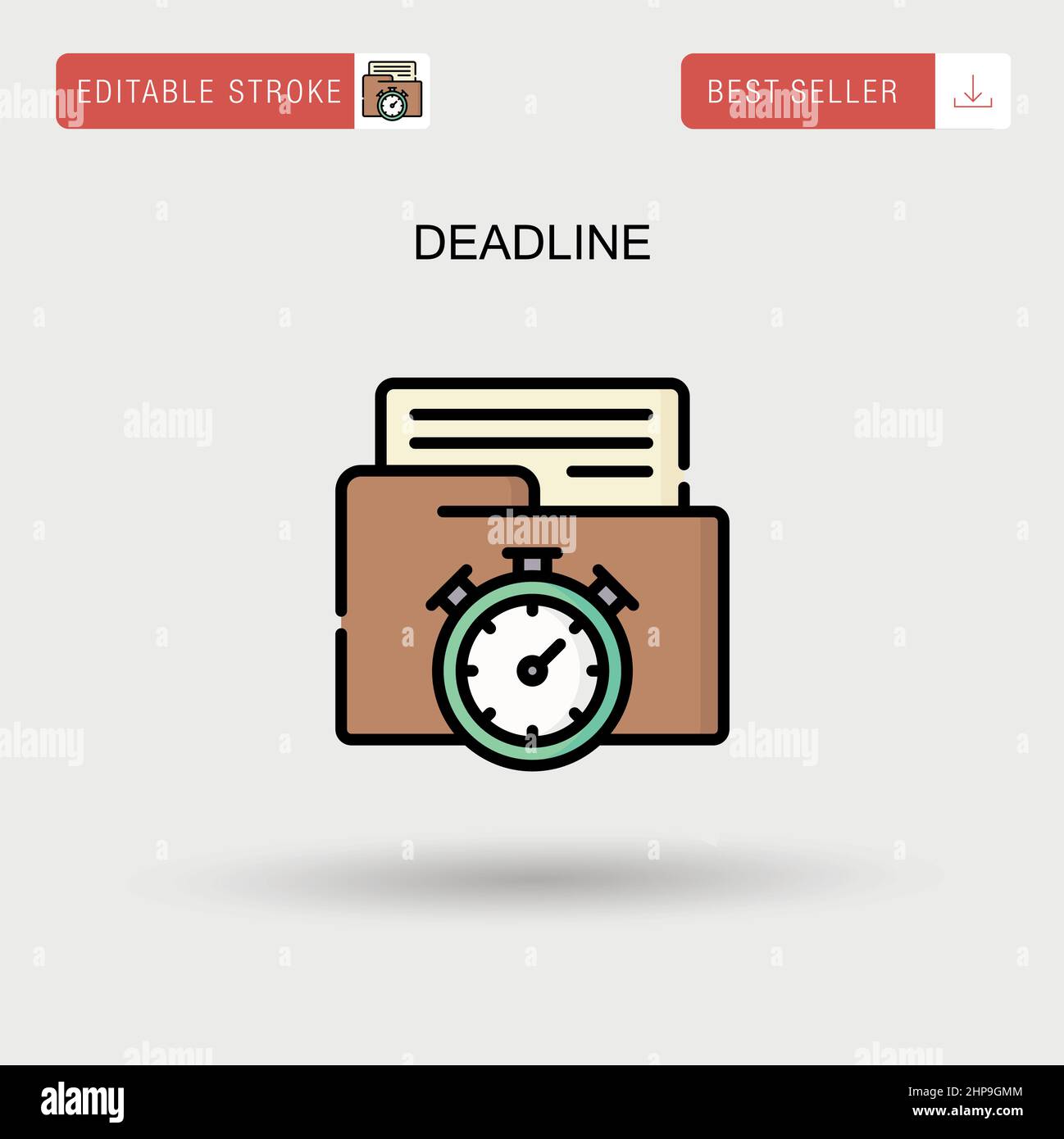 Time deadline Stock Vector Images Alamy