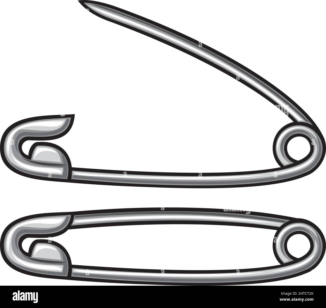 Safety pin vector illustration Stock Vector Image & Art Alamy