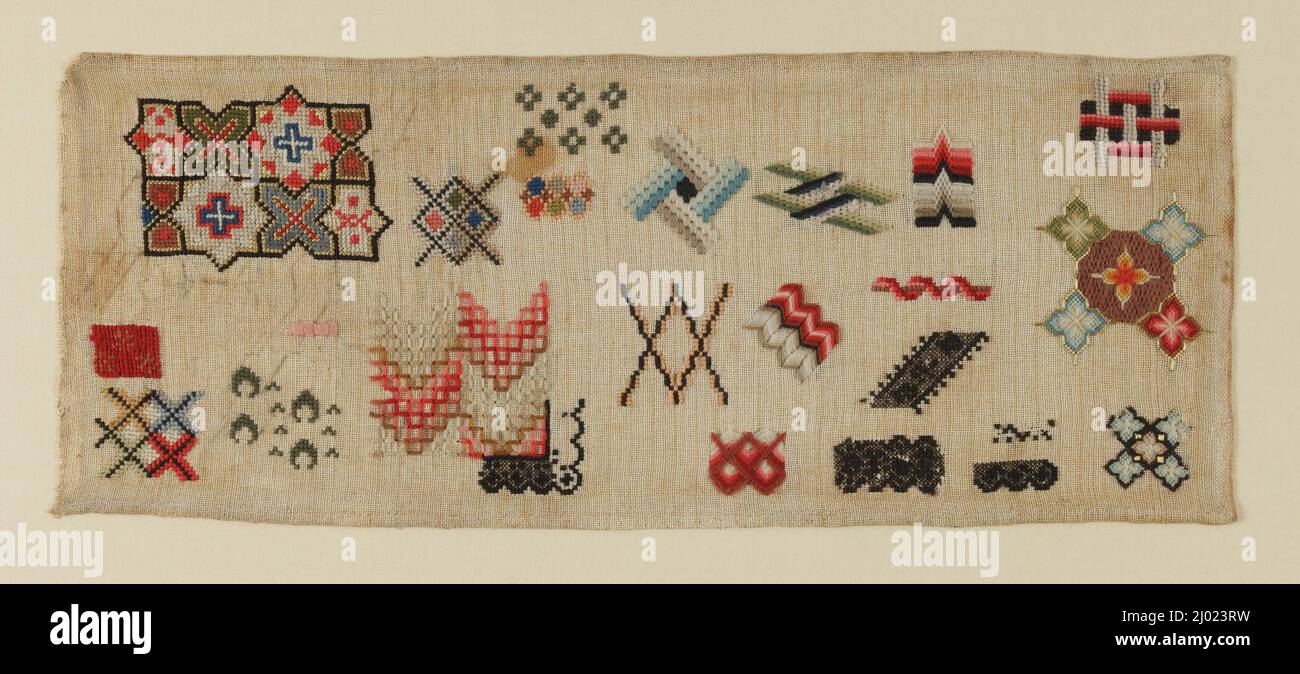 Berlin Wool Work Sampler Stock Photo Alamy