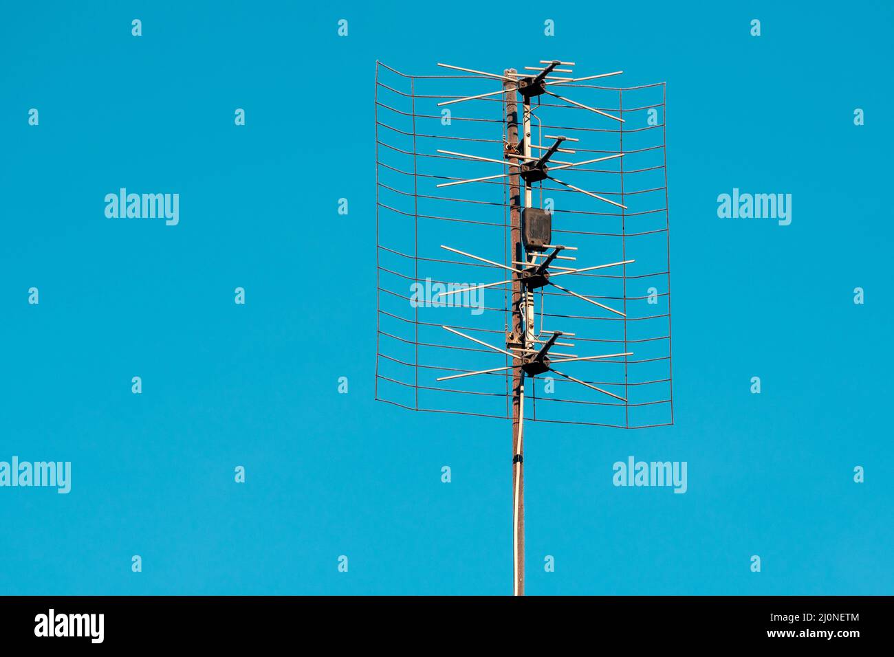 Old TV antenna Stock Photo Alamy