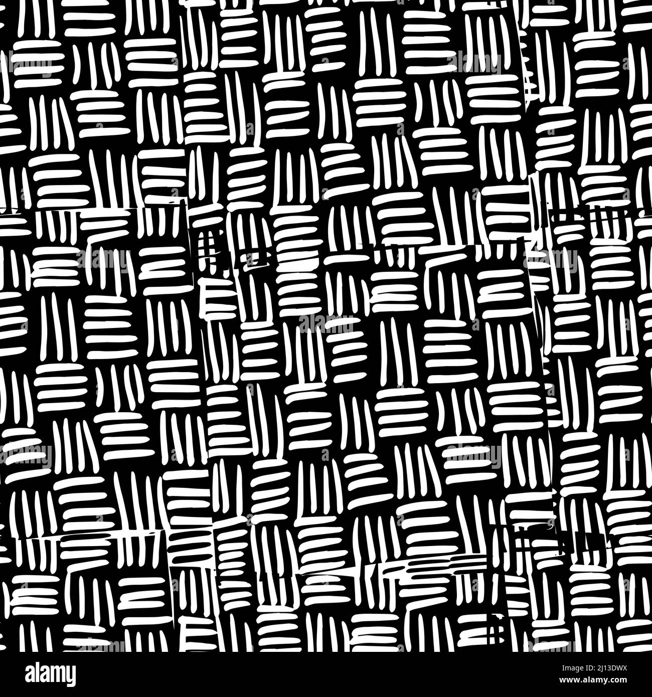 Basket weaving graphic seamless pattern. Vector illustration . Hand