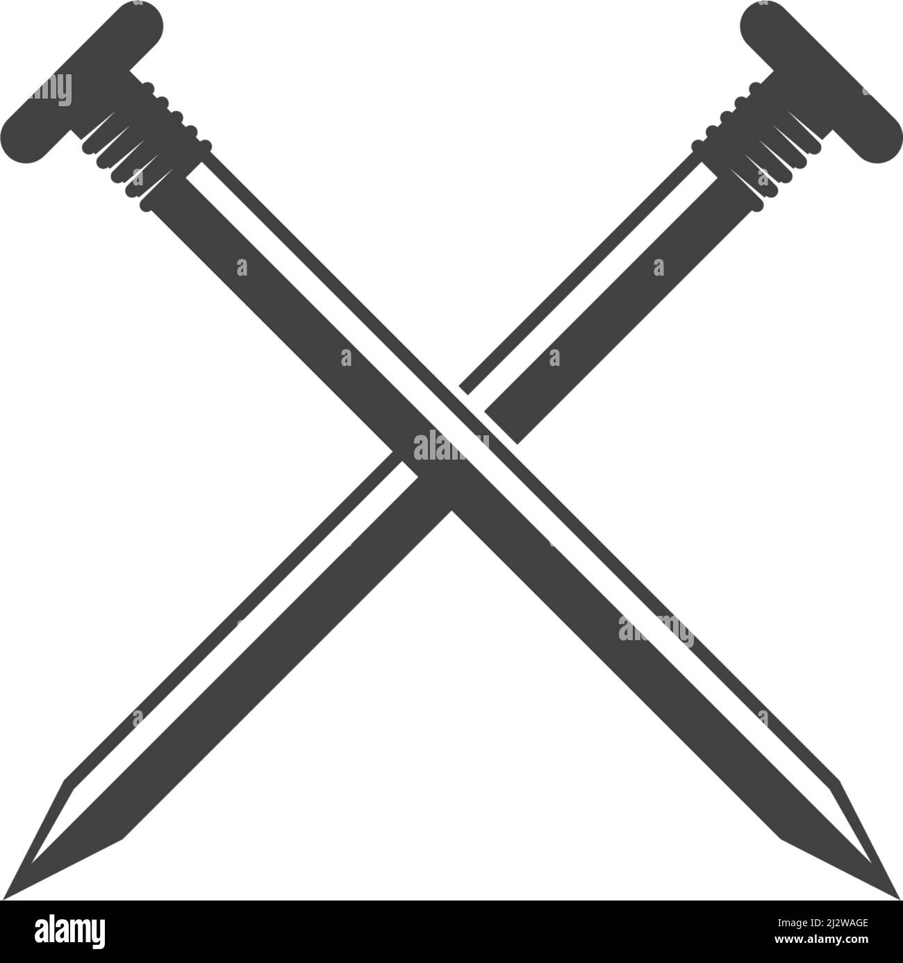 Nail construction tool icon vector Stock Vector Image & Art Alamy