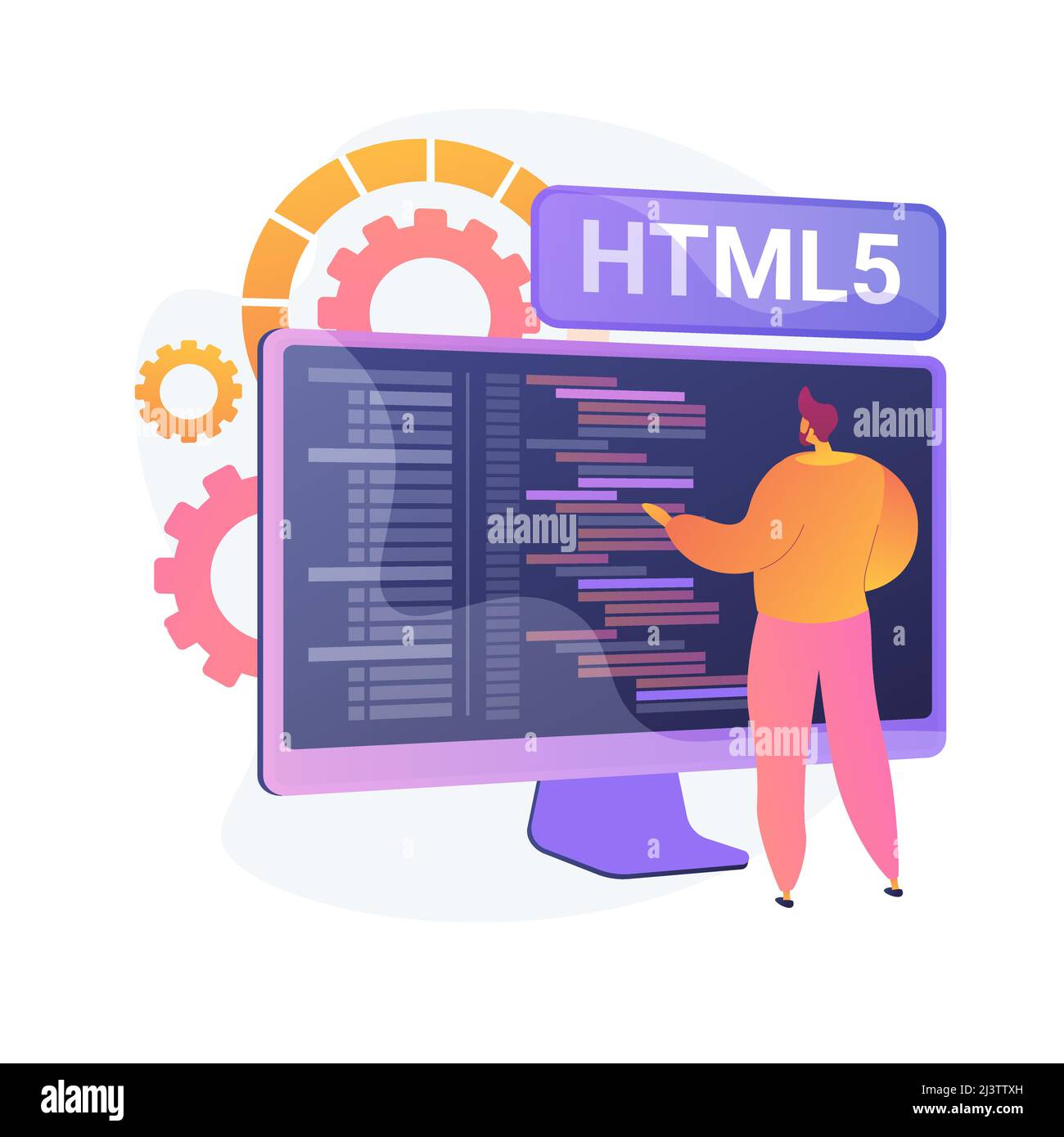 HTML5 programming. website development, web application