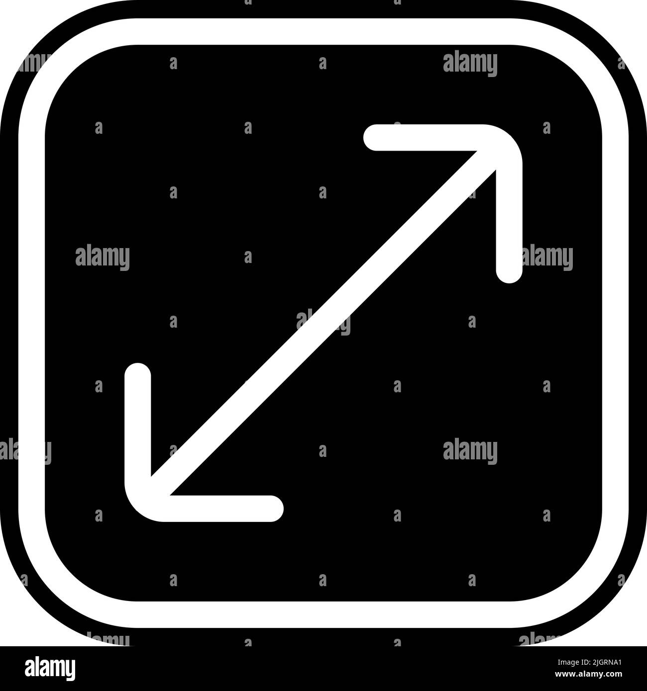 Fullscreen icon Stock Vector Images Alamy