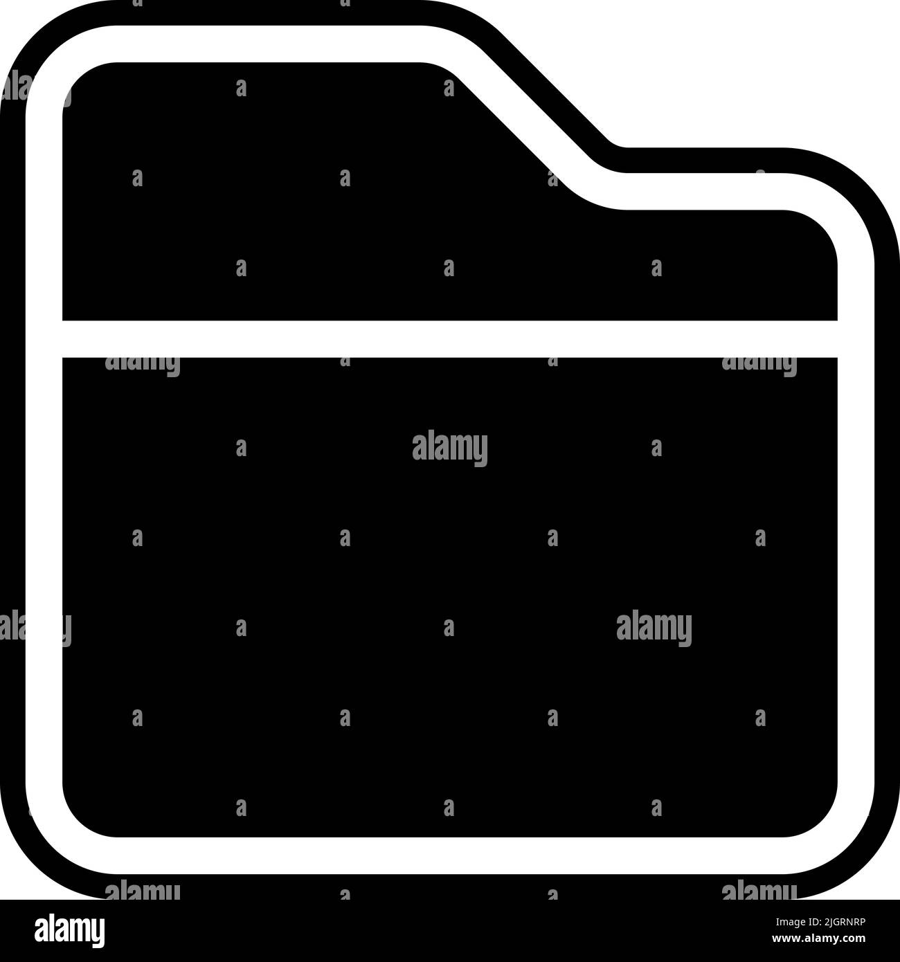 Basic user interface folder icon Stock Vector Image & Art Alamy