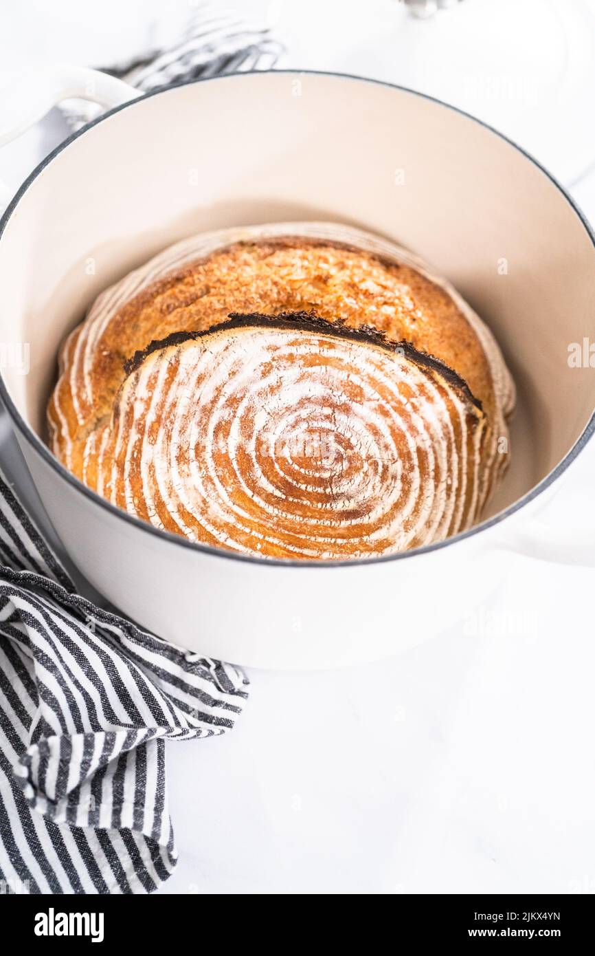 Wheat Sourdough Bread Stock Photo Alamy
