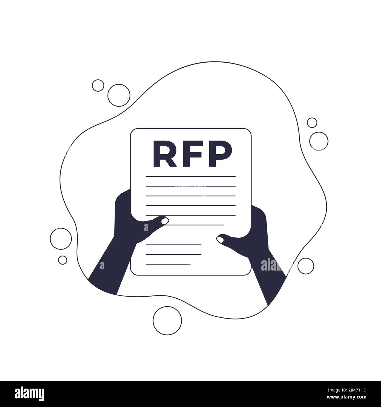 RFP, request for proposal in hands, vector Stock Vector Image & Art Alamy