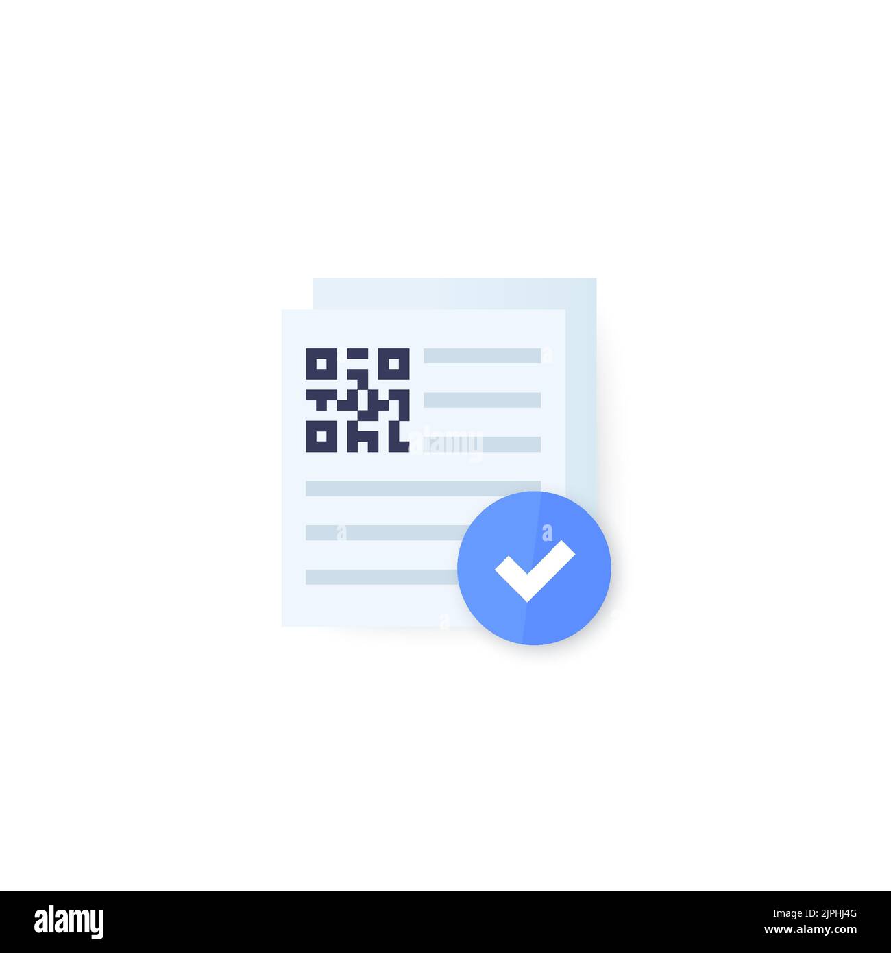 document with qr code icon, vector design Stock Vector Image & Art Alamy