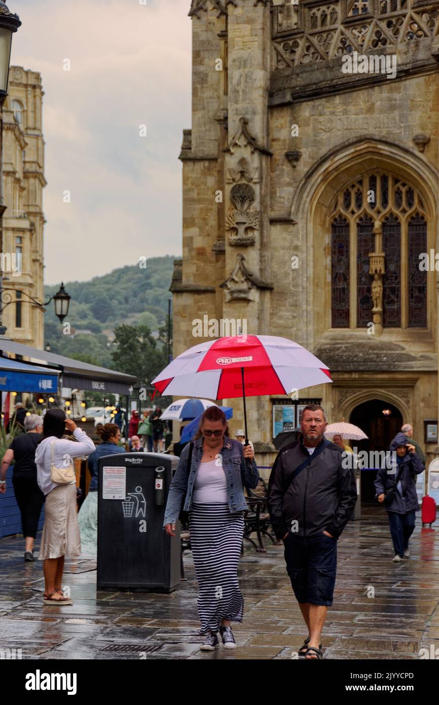 Bath in the Rain Stock Photo Alamy