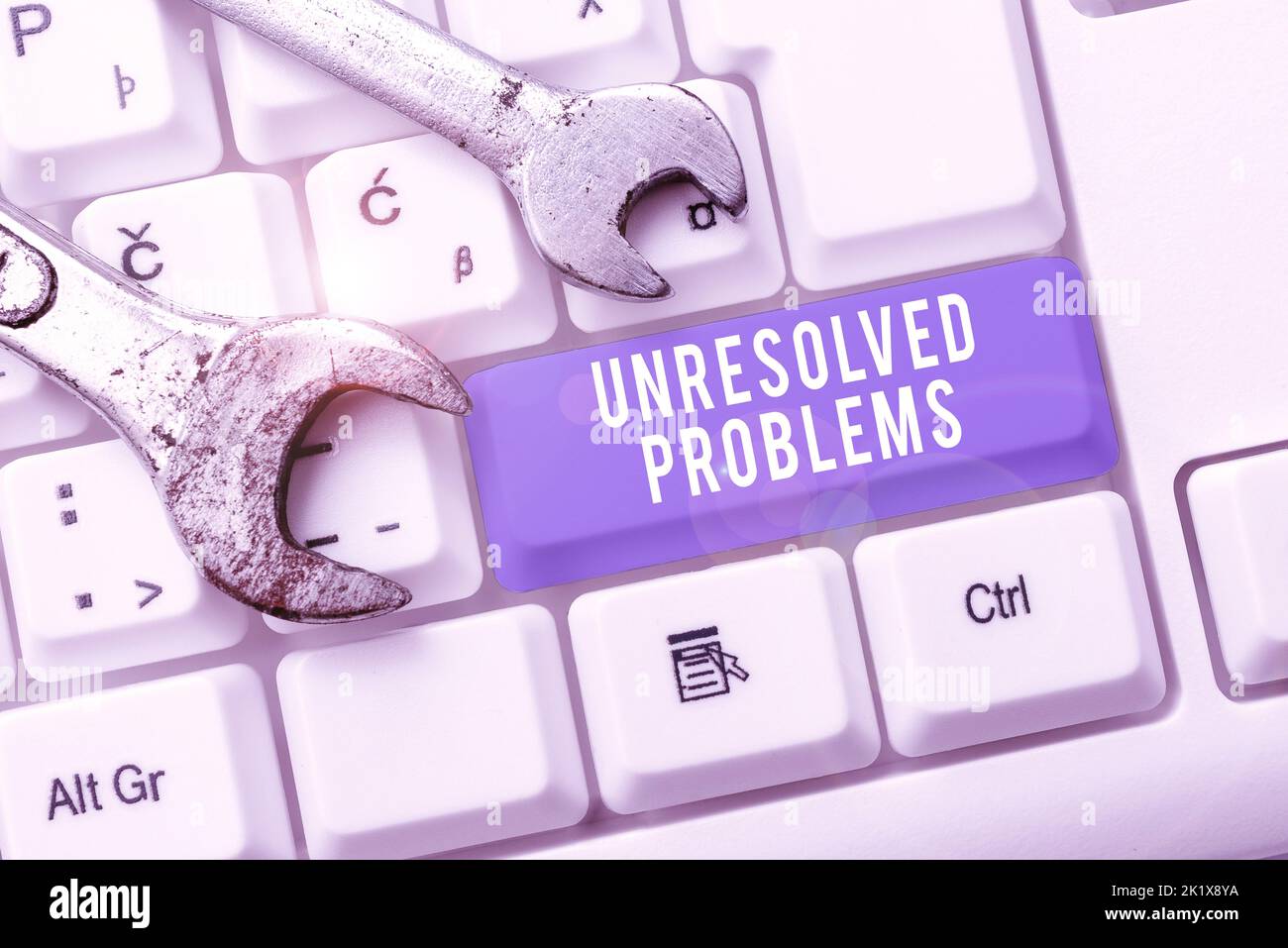 Text sign showing Unresolved Problems. Concept those Queries(03)