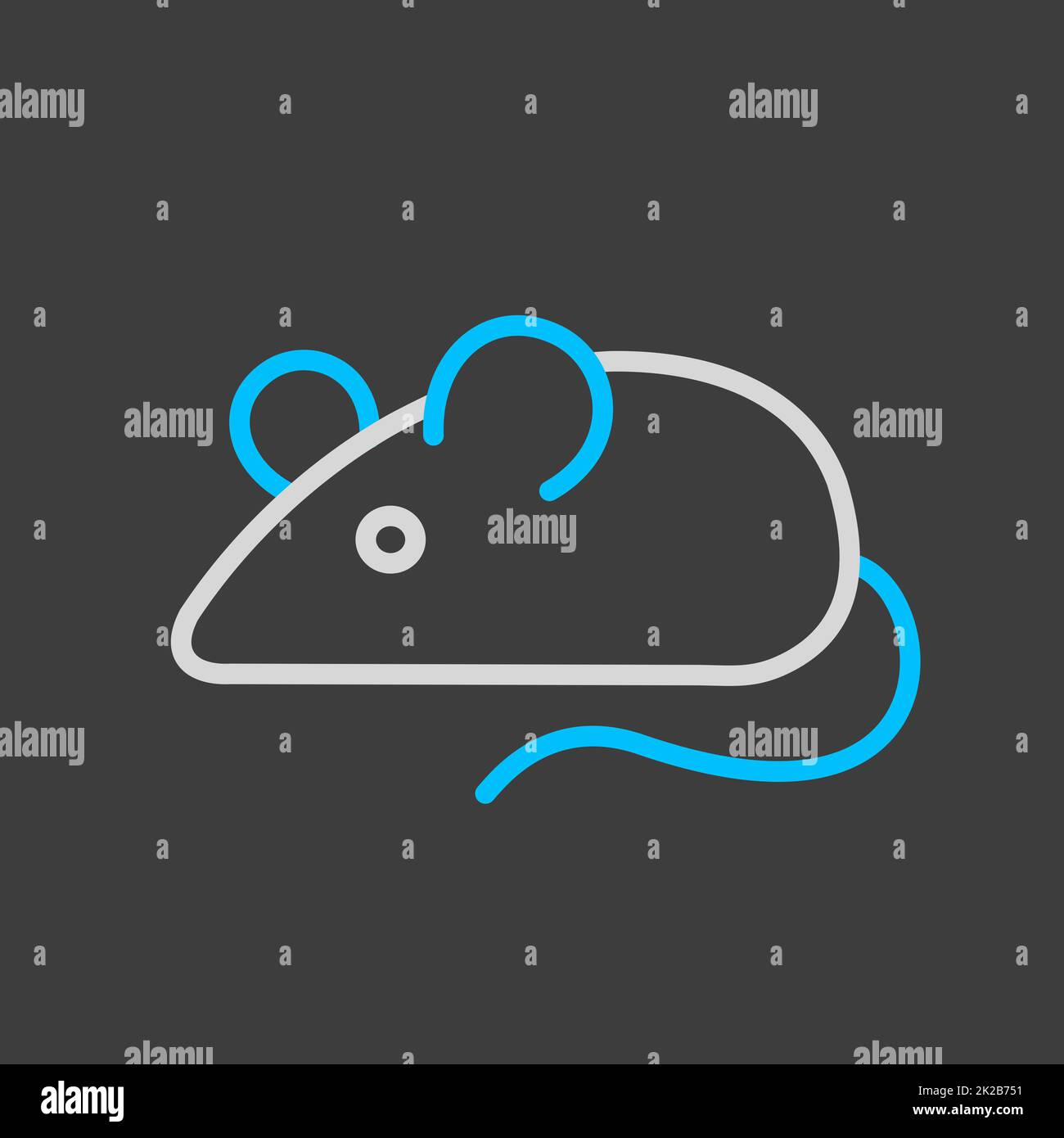 Field mouse vector isolated icon Stock Photo Alamy