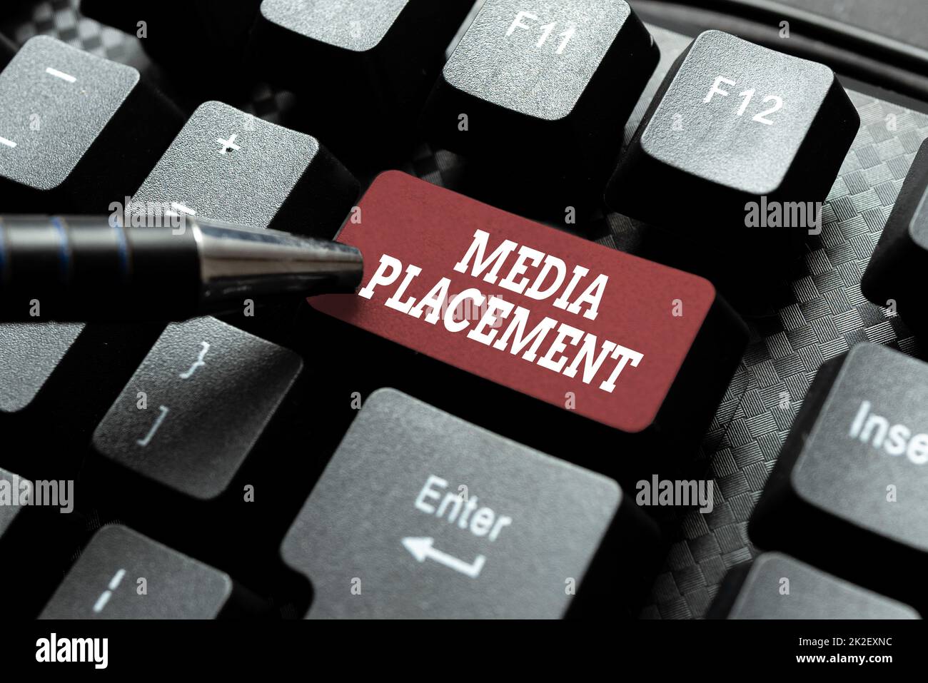 Writing displaying text Media Placement. Business approach the method