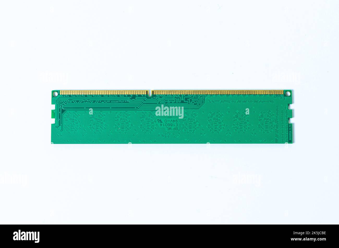 Computer memory card Close up memory socket on board computer server