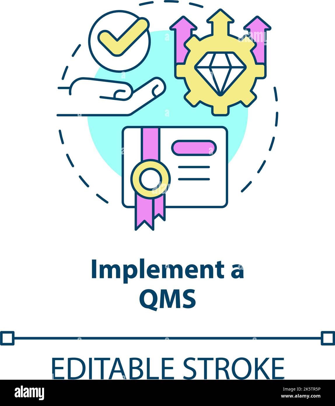 Implement QMS concept icon Stock Vector Image & Art Alamy