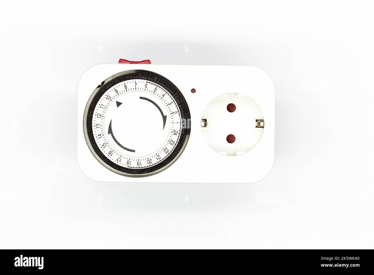 Socket timer. Energy saving concept. Electrical Timer