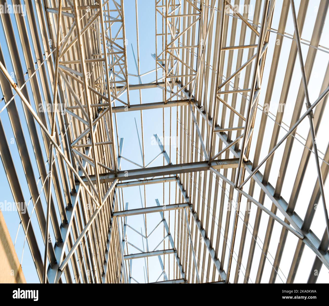 Structural steel framework Stock Photo Alamy