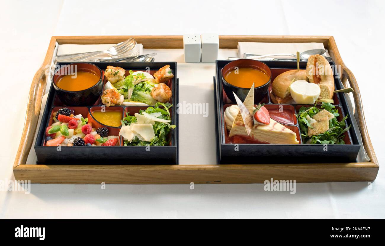 Hotel lunch box Stock Photo Alamy