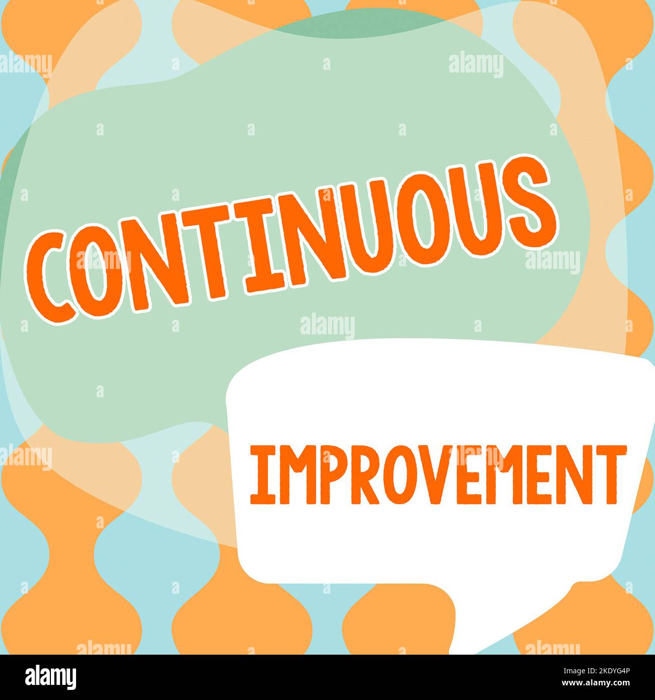 Writing displaying text Continuous Improvement, Word for making small