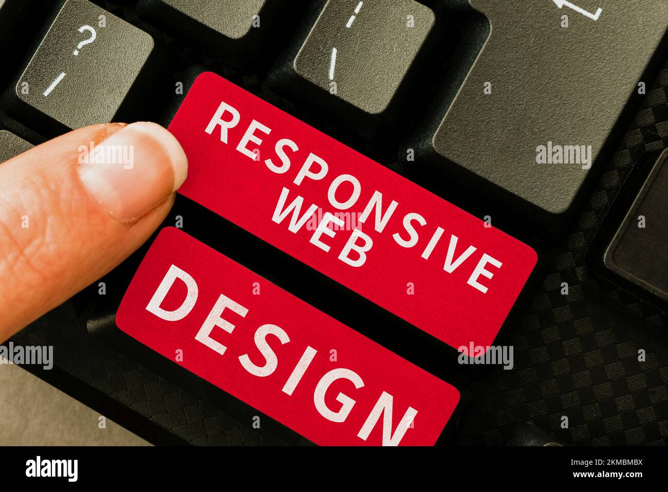 Text sign showing Responsive  Design. Word Written on web page