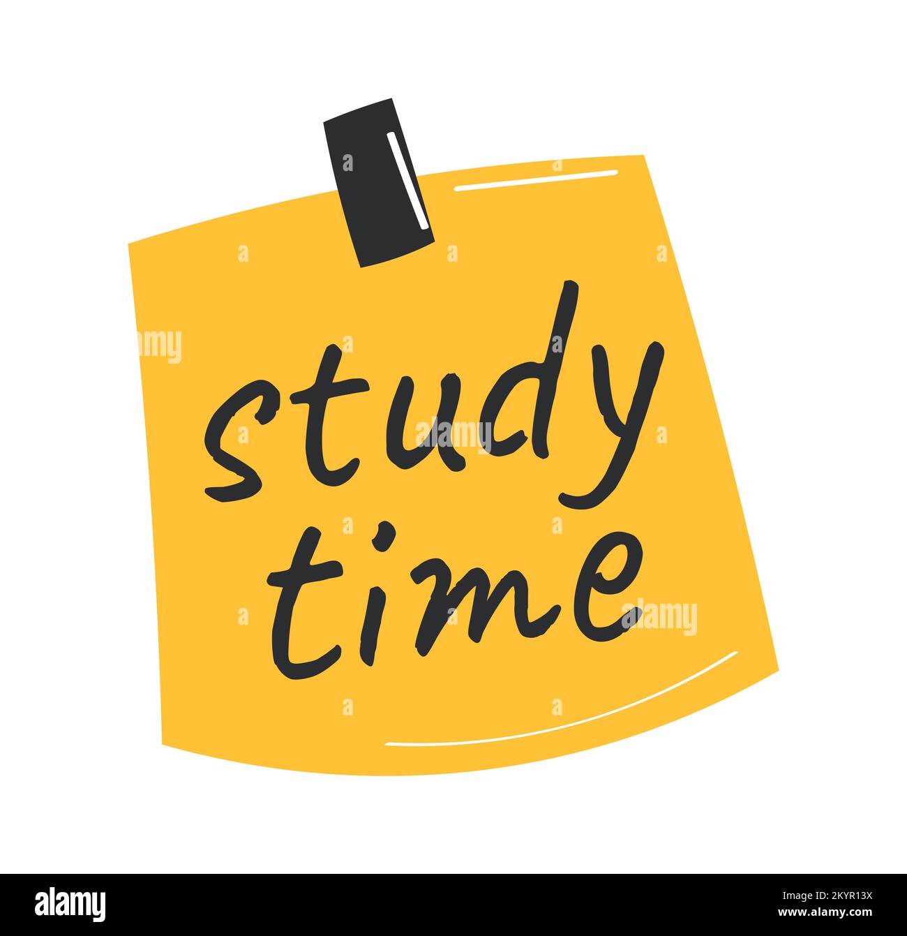 Study time note icon Stock Vector Image & Art Alamy