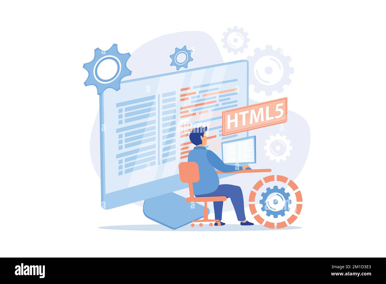 HTML5 programming. website development, web application