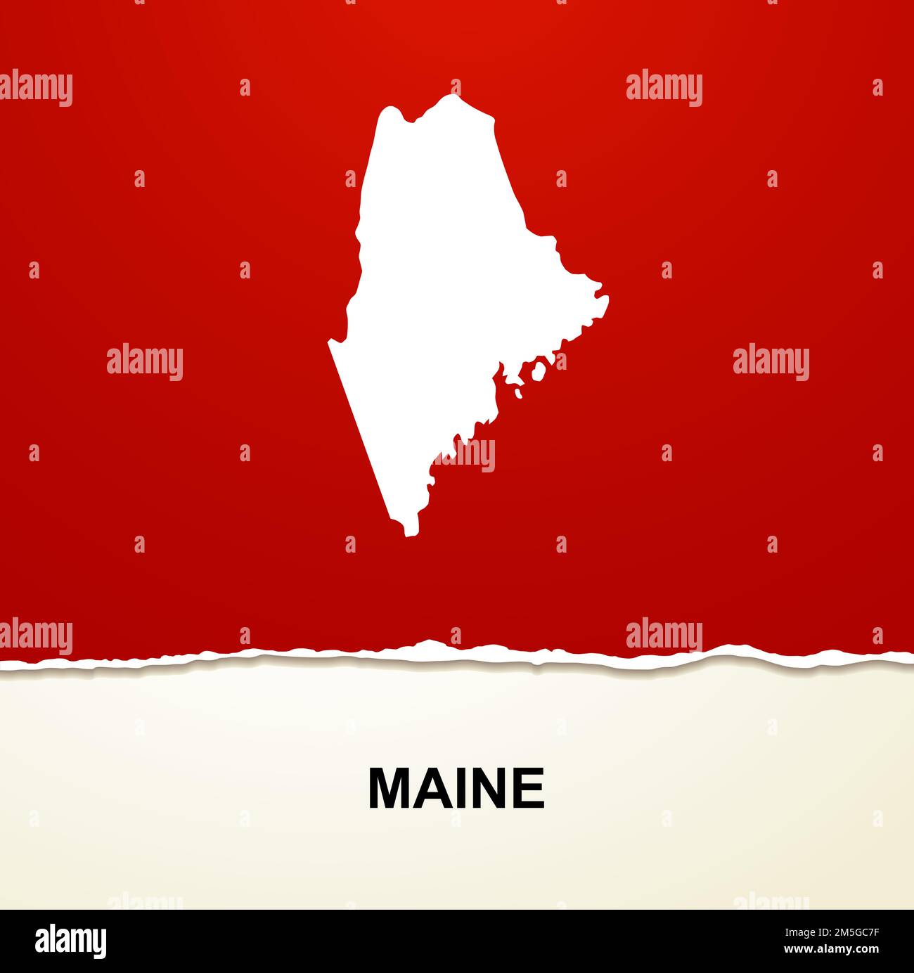 Maine map vector background Stock Vector Image & Art Alamy