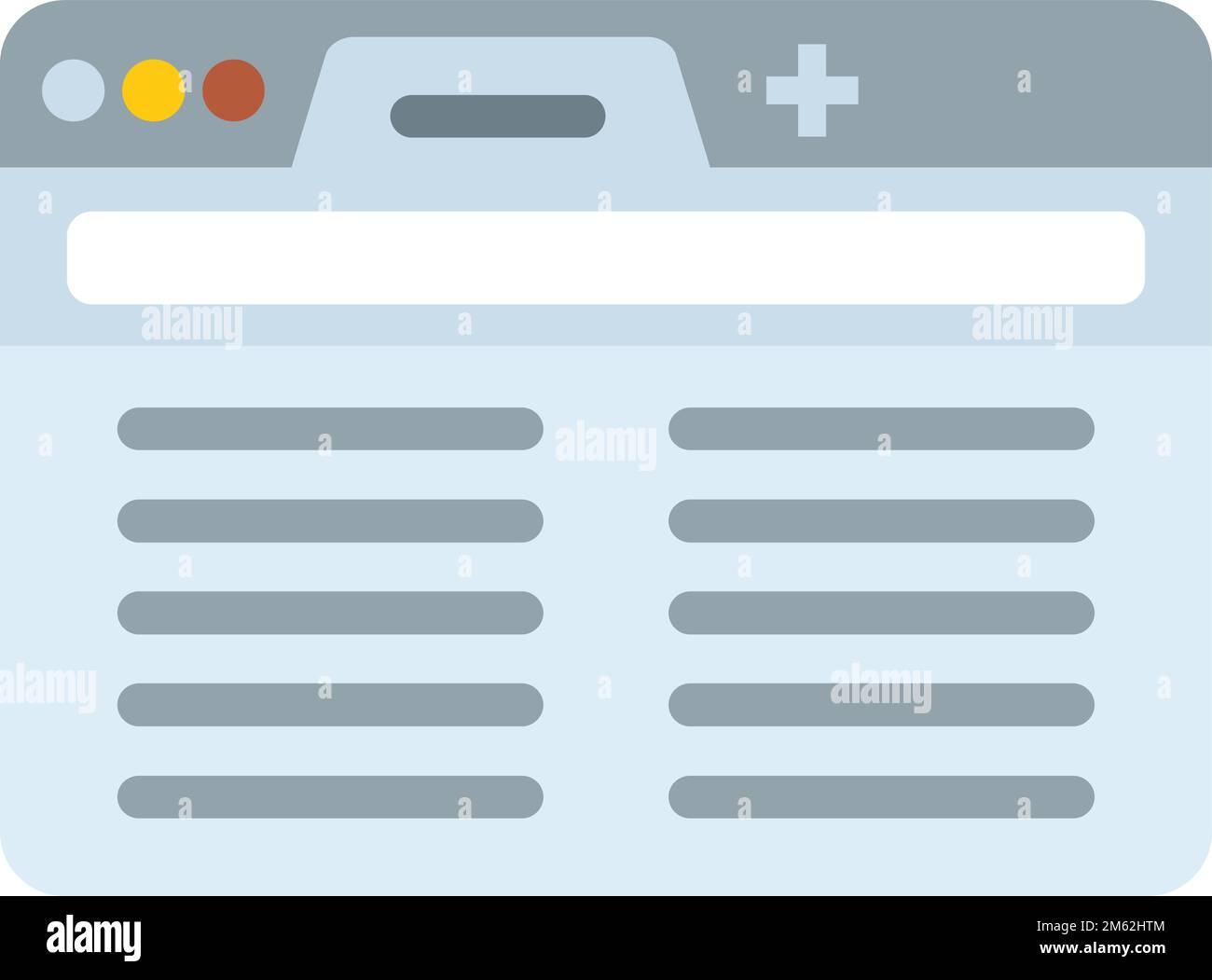 Browser url icon flat vector. Computer interface. Bar screen frame
