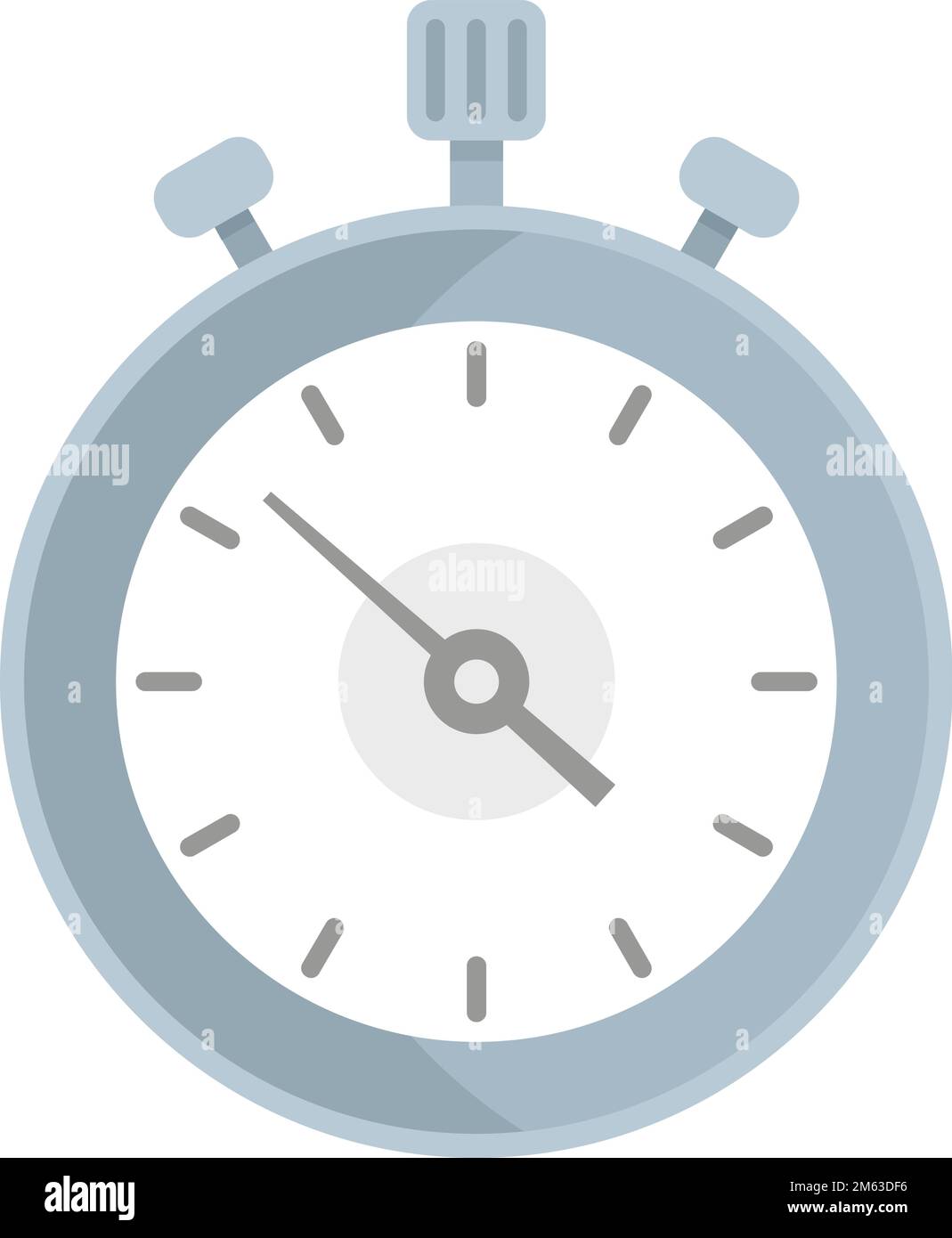 Start stopwatch icon flat vector. Watch timer. Countdown time isolated