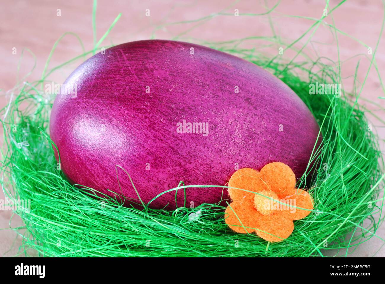 Purple Easter egg Stock Photo Alamy