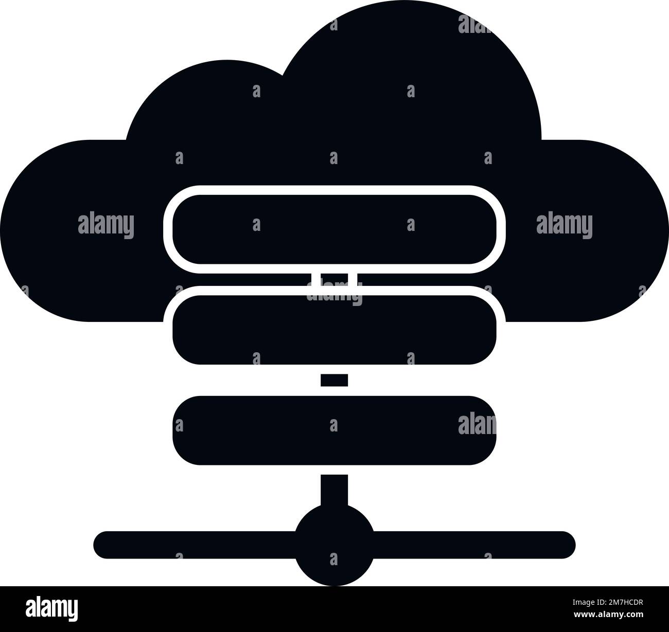 Data server cloud icon simple vector. File storage.  document Stock