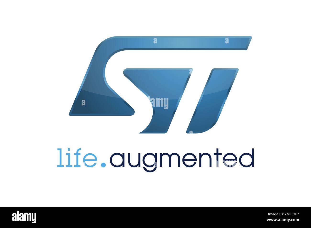 STMicroelectronics, Logo, White background Stock Photo Alamy