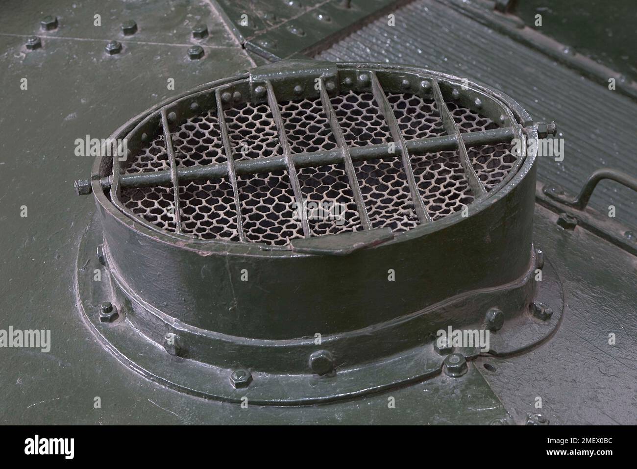 Vickers Medium Mark I, Engine ventilation Stock Photo Alamy